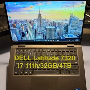 Dell Latitude 7320 i7 11thGen / 32GB RAM / 4TB SSD